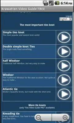 Tie Video Guide TRIAL android App screenshot 2